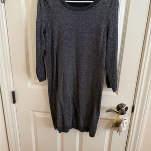 Banana Republic Charcoal Long Sleeve Dress